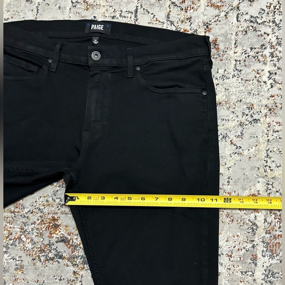 PAIGE black Croft jeans men’s size 36 - Picture 9 of 12